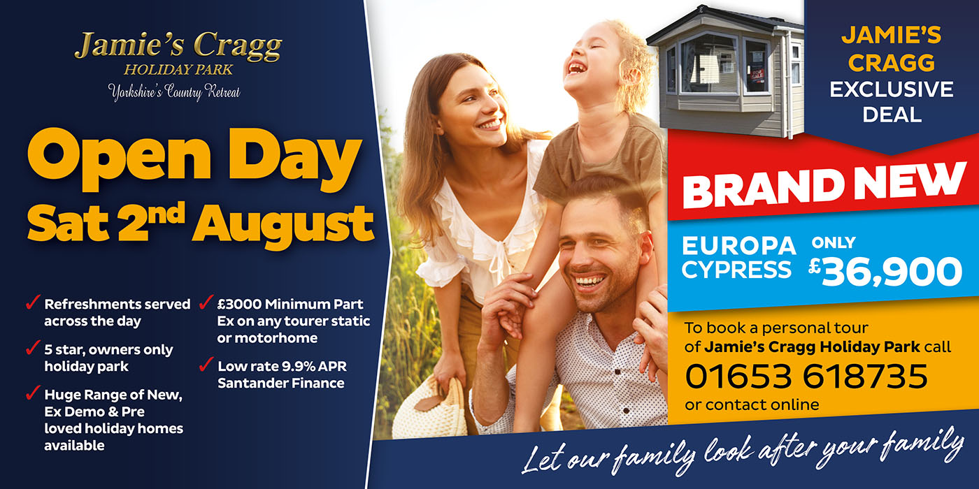 Jamies Cragg Open Day 2nd August